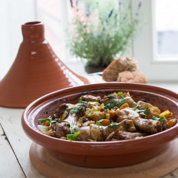 Tajine met kip, abrikozen en rozijnen Manon Van Aerschot
